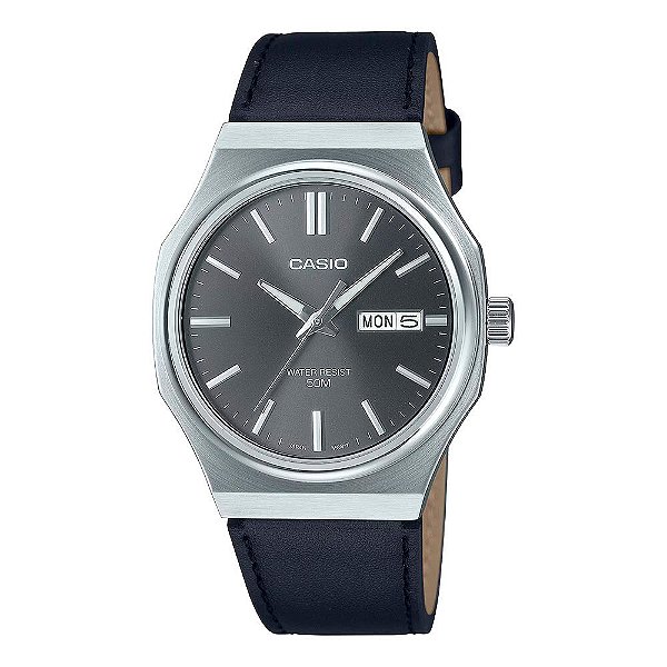 Relógio Casio Masculino Analógico Couro MTPE735L8AVDFSC