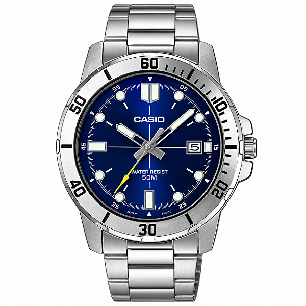 Relógio Casio MTP-VD01D-2EVUDF Aço Mostrador Sunray