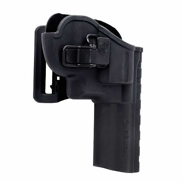 Coldre Revólver 8T Bélica - Cintura/Passador - Preto