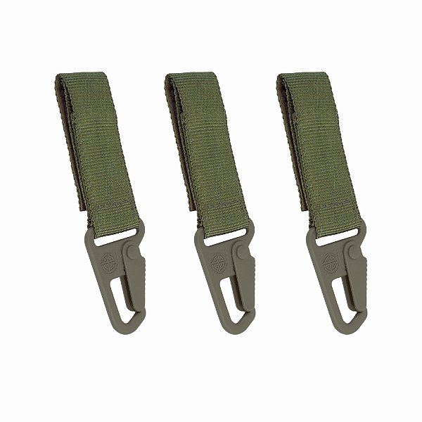 Kit 3 Mosquetão Tático Bélica - Verde
