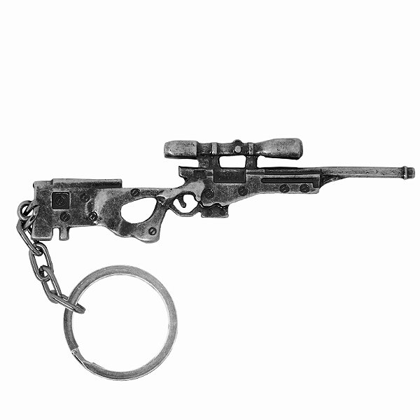 Chaveiro Sniper -  Prata Velho