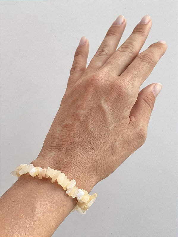 Pulseira de Calcita Amarela - Movimento, Realizações, Alegria e Entusiasmo