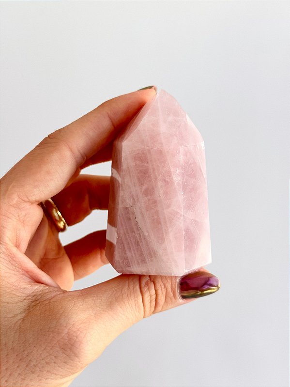 Ponta de Quartzo Rosa - Desbloqueio, Autoestima, Amor e Relacionamentos