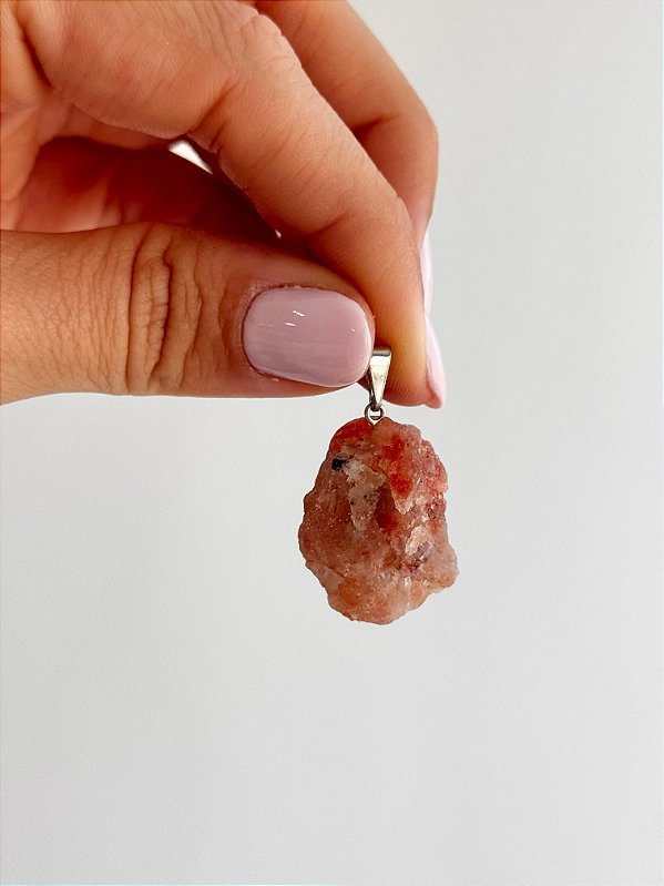 Pingente de Pedra do Sol Bruta - Sucesso e Brilho Pessoal