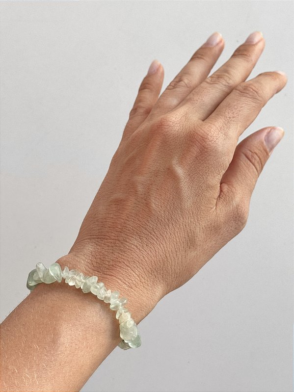 Pulseira de Fluorita Verde - Superação, Purificação e Concentração