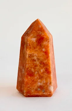 Ponta de Calcita Laranja - Pedra da Alegria, Vitalidade, Criatividade