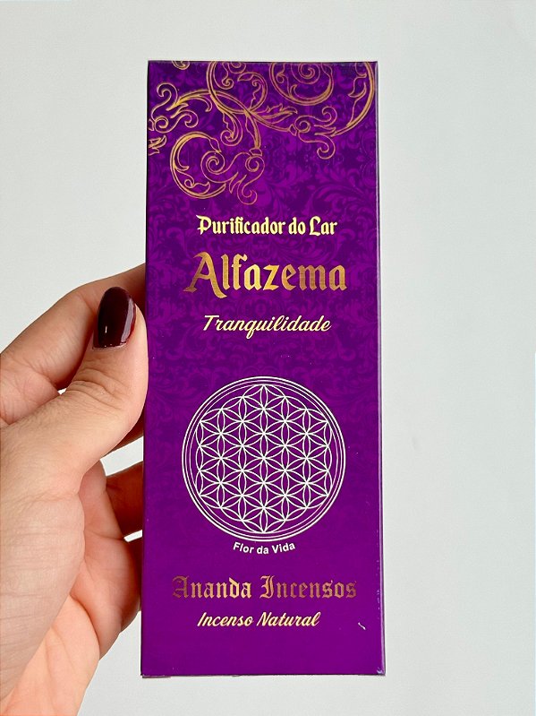 Incenso Ananda - Alfazema - Acalma, Alivia Tensão e Ansiedade