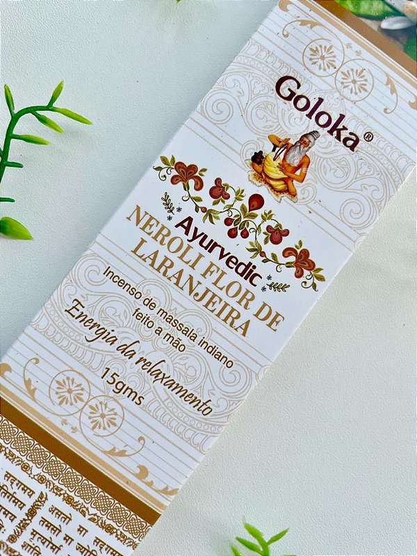 Incenso Goloka - Ayurvedic Flor de Laranjeira