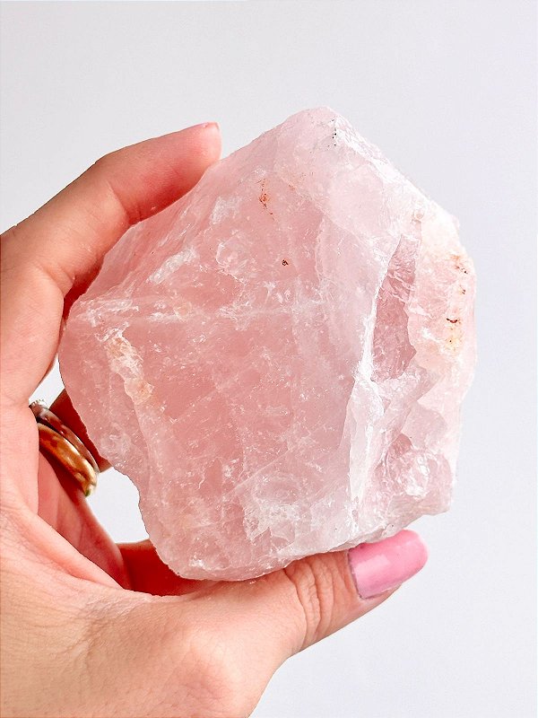 Quartzo Rosa Bruto para Ambiente - Amor, Perdão e Gratidão