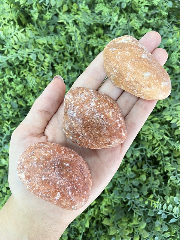 Calcita Laranja Rolada G - Pedra da Alegria, Vitalidade, Expressão