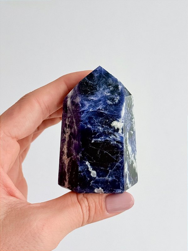 Ponta de Sodalita - Direcionamento, Clareza Mental, Intelecto