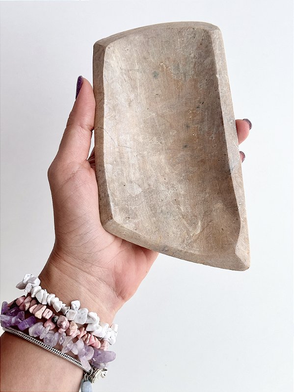 Bowl de Pedra Sabão G - Para arrumar e decorar com seus cristais