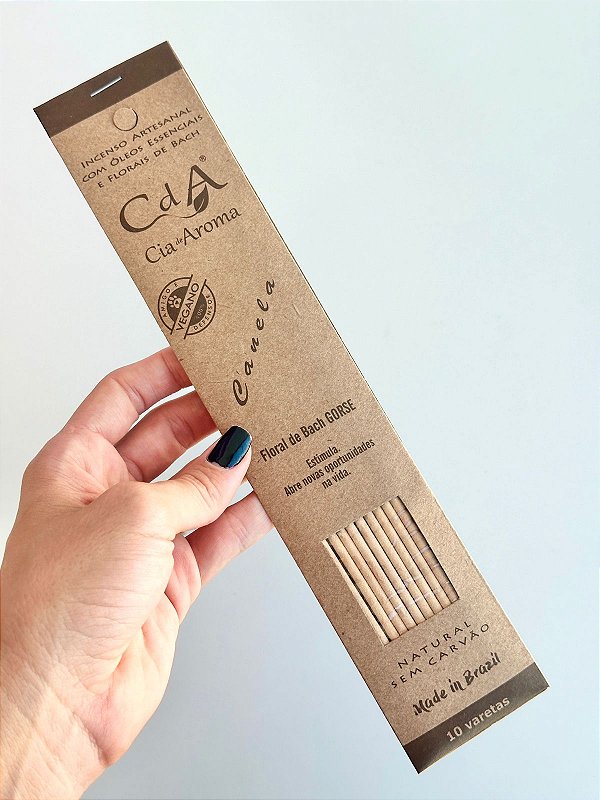 Incenso Natural Cia de Aroma - Canela - Estimula e Abre Oportunidades