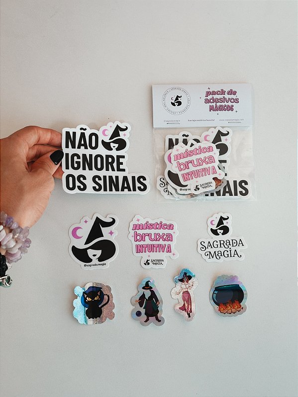 Pack de Adesivos Sagrada Magia