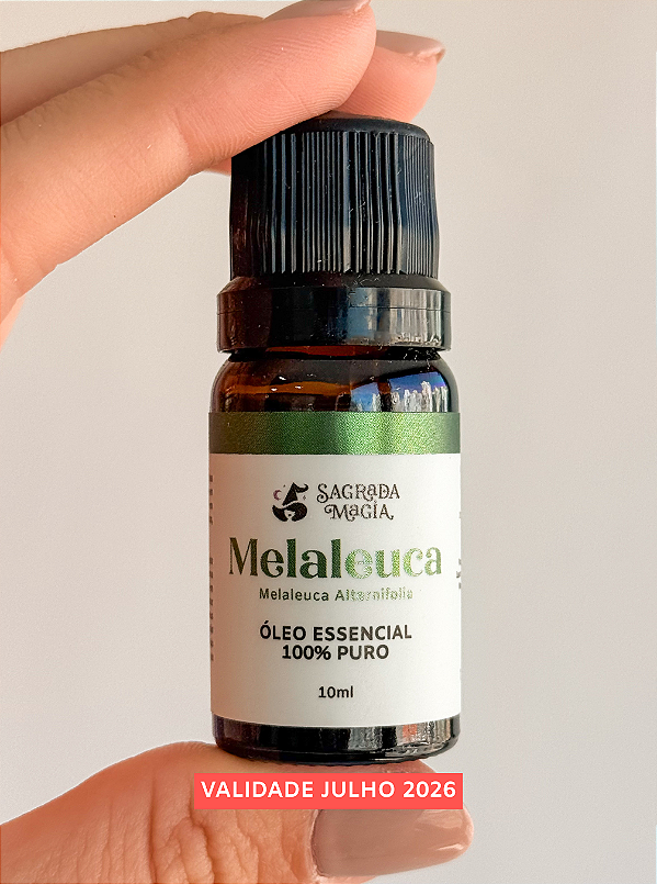 Óleo Essencial de Melaleuca - Acne, Caspa, Micoses; Antisséptico e Anti-inflamatório