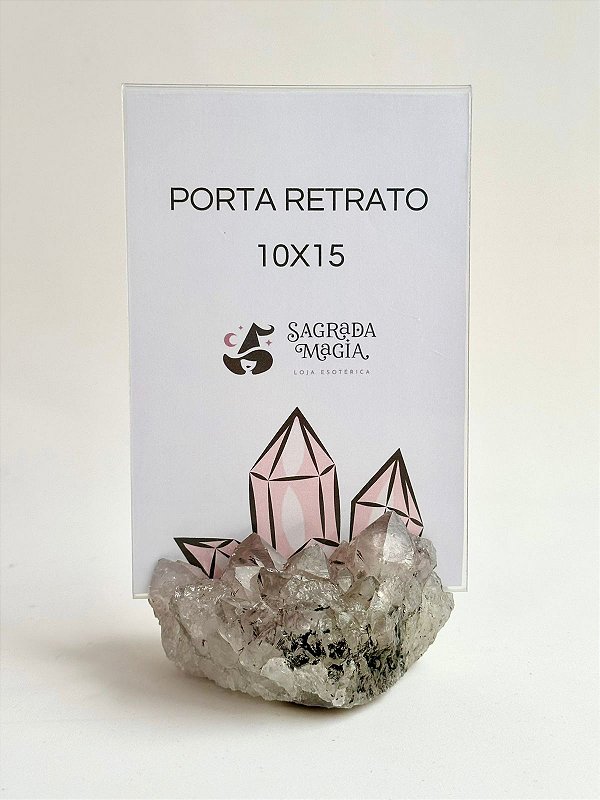 Porta Retrato de Ametista - Intuição, Conexão, Espiritualidade e Eleva a Vibração