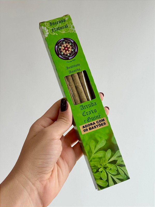 Incenso de Limpeza Ananda - Arruda, Cravo e Guiné