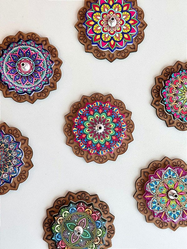 Incensário Mandala Colorida - Variações Disponíveis