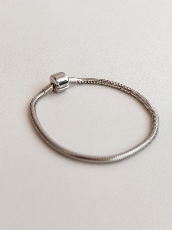 Pulseira para Berloques Aura - Aço Inox - Decore como Desejar