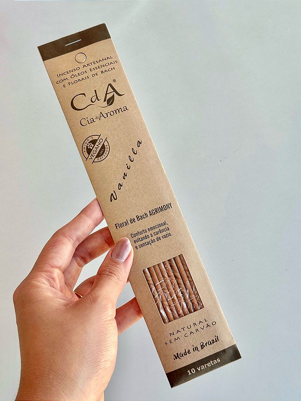 Incenso Natural Cia de Aroma - Vanilla - Conforto Emocional