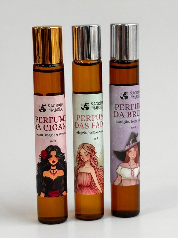 Kit de Perfumes - Cigana, Fada e Bruxa