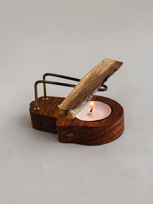 Incensário de Palo Santo Hamsá
