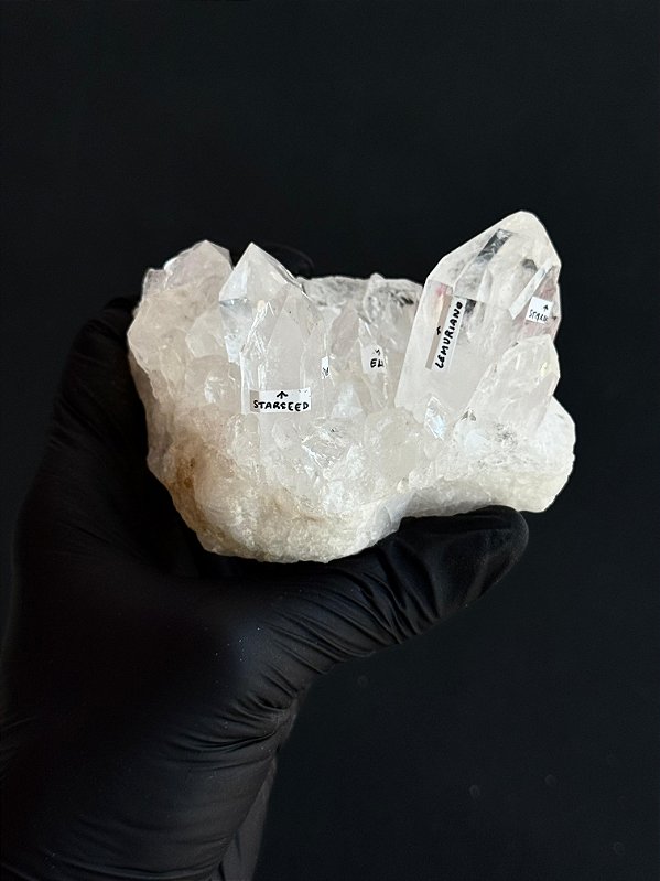 Drusa de Cristal com Mestrias - RARO - Peça Única DRMESTRIA65