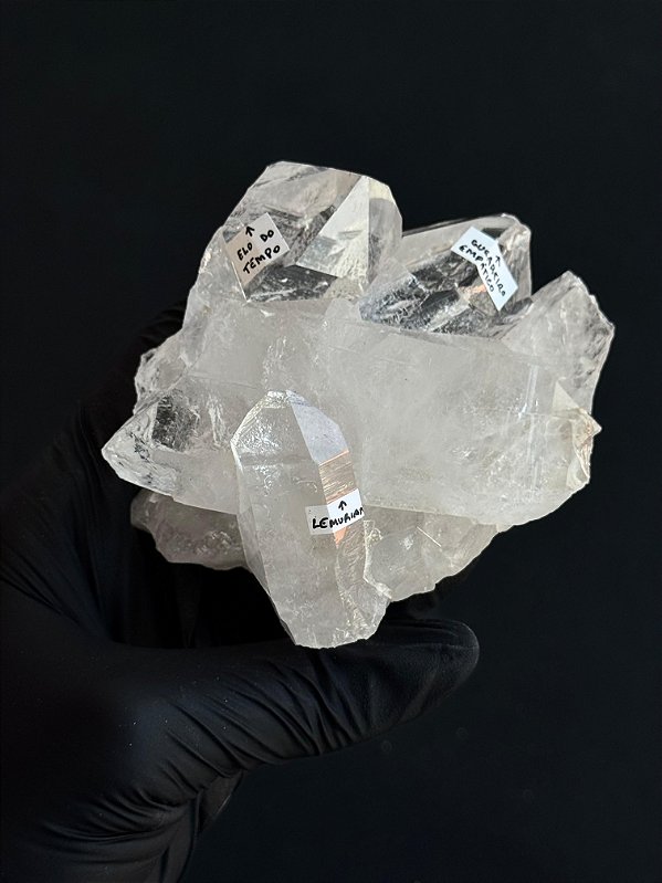 Drusa de Cristal com Mestrias - RARO - Peça Única DRMESTRIA74