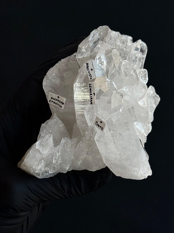 Drusa de Cristal com Mestrias - RARO - Peça Única DRMESTRIA76
