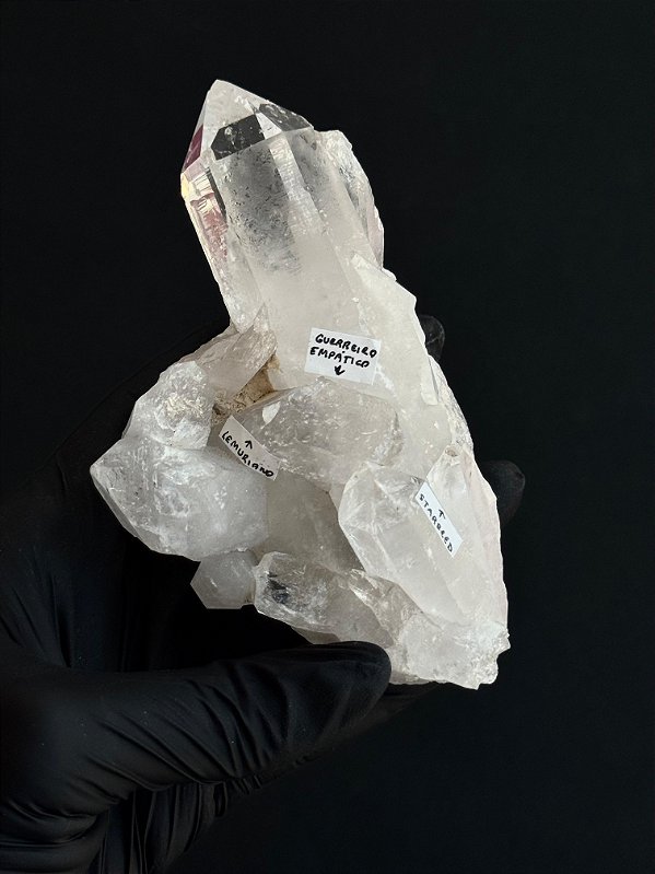 Drusa de Cristal com Mestrias - RARO - Peça Única DRMESTRIA77
