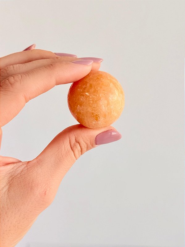 Esfera de Calcita Amarela Mini - Movimento, Realizações, Alegria e Entusiasmo