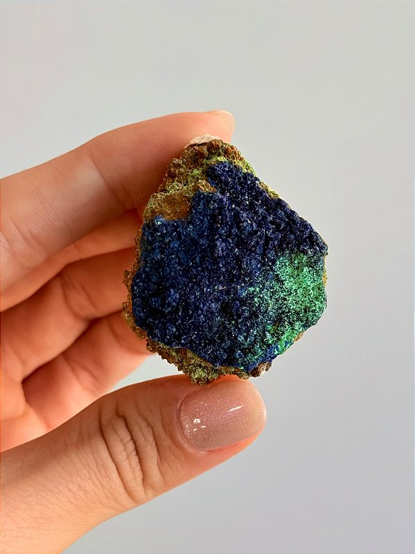 Azurita com Malaquita na Matriz - Peça Única - AZMLQ01 23g  - Insight Espiritual, Renovação e Harmonia