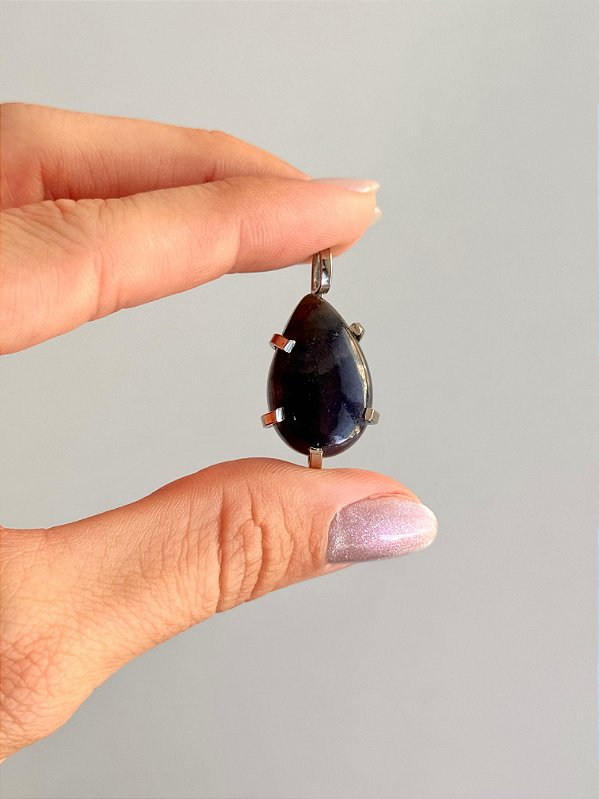 Pingente de Safira - Peça Única - PSAFIRA01 - Atrai dádivas, Prosperidade e Abre Caminhos Profissionais