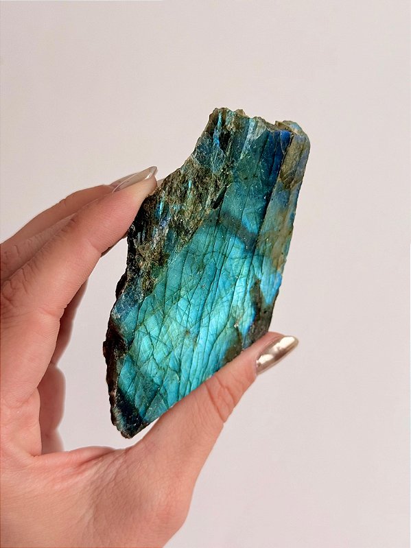 Labradorita Lapidada LAB176 - 152g - Pedra da Magia; Quem é você; Conexão Espiritual