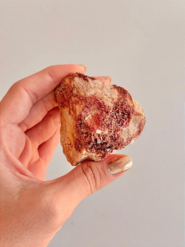 Vanadinita Bruta - Peça Única - VAN42 226g - "Pedra do Trabalho"; Transformar Sonhos em Ação