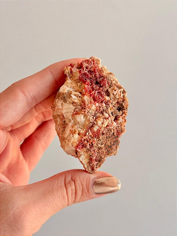 Vanadinita Bruta - Peça Única - VAN48 88g - "Pedra do Trabalho"; Transformar Sonhos em Ação