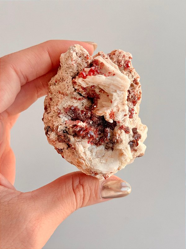 Vanadinita Bruta - Peça Única - VAN57 172g - "Pedra do Trabalho"; Transformar Sonhos em Ação