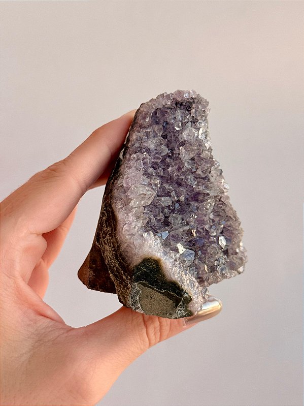 Drusa de Ametista Encantada - DAE80 262g - Eleva a Vibração; Intuição e Conexão