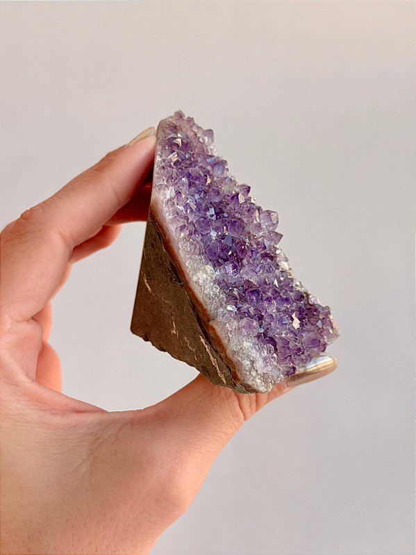 Drusa de Ametista Encantada - DAE85 188g - Eleva a Vibração; Intuição e Conexão