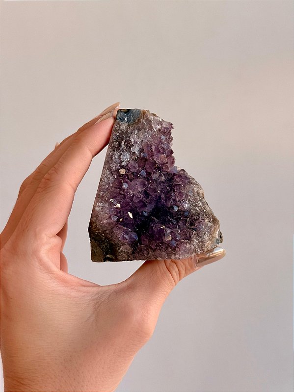 Drusa de Ametista Encantada - DAE89 278g - Eleva a Vibração; Intuição e Conexão