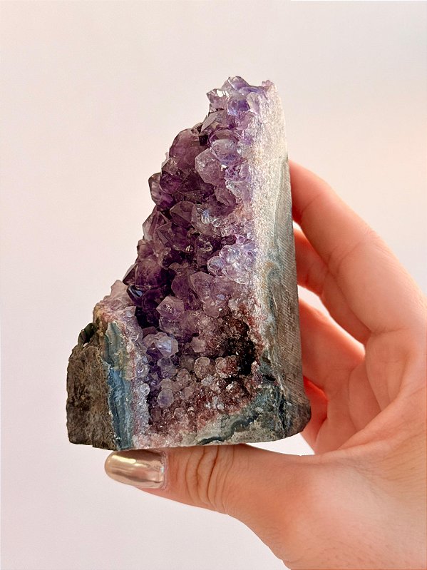 Drusa de Ametista Encantada - DAE90 346g - Eleva a Vibração; Intuição e Conexão