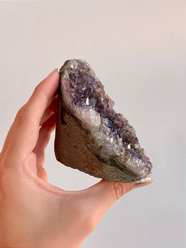 Drusa de Ametista Encantada - DAE91 334g - Eleva a Vibração; Intuição e Conexão