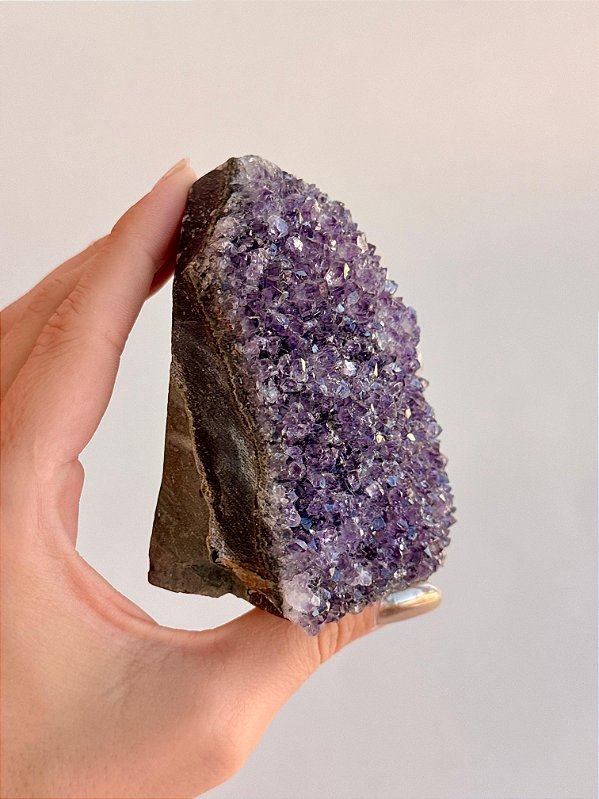 Drusa de Ametista Encantada - DAE92 432g - Eleva a Vibração; Intuição e Conexão