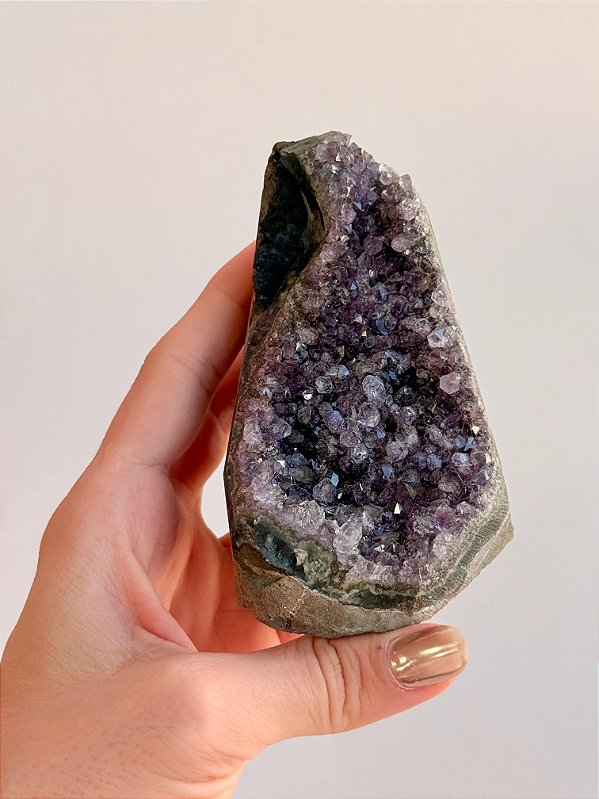 Drusa de Ametista Encantada - DAE98 349g - Eleva a Vibração; Intuição e Conexão