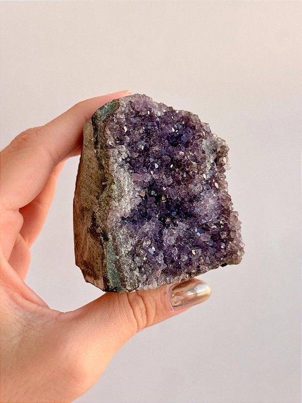Drusa de Ametista Encantada - DAE105 256g - Eleva a Vibração; Intuição e Conexão