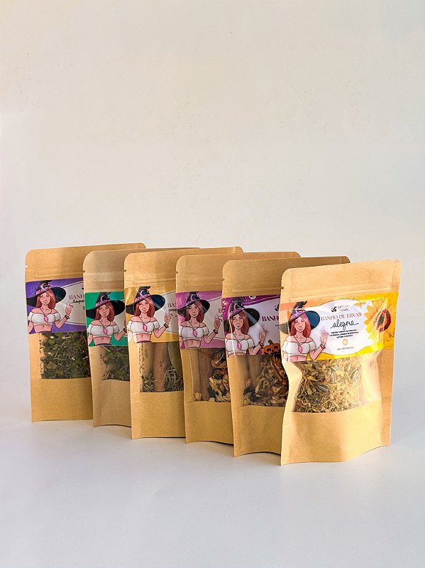 Combo Banhos de Ervas - 6 Banhos Mágicos