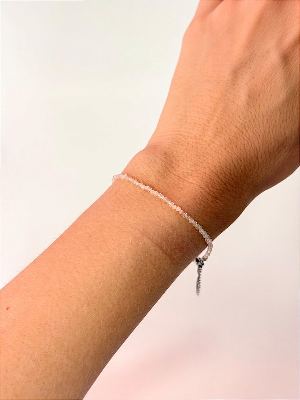 Pulseira de Citrino 2mm Multifacetada - Autoestima, Alegria e Prosperidade