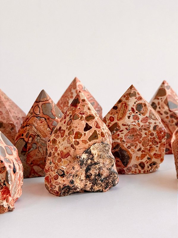 Ponta Geradora de Leopardita - Pedra Xamã - Superação, Culpa e Perdão