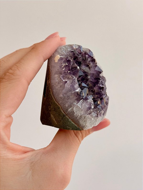 Drusa de Ametista Encantada - DAE131 186g - Portal Mágico; Eleva a Vibração, a Intuição e Conexão Espiritual