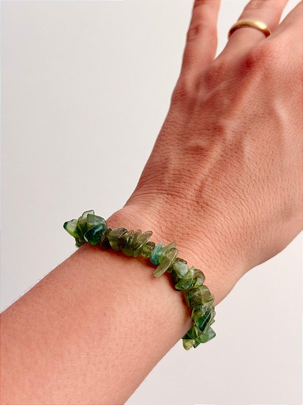 Pulseira de Cianita Verde - Cura Profunda, Sabedoria Interior e Conexão Divina